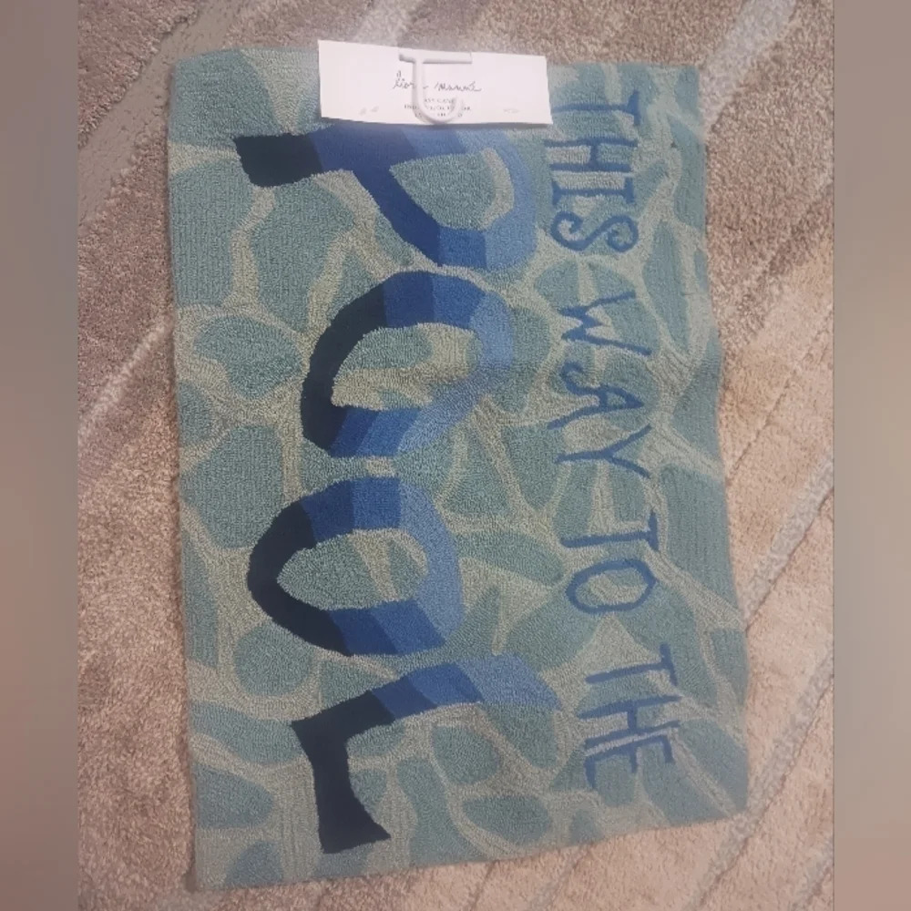 NWT 3 "THIS WAY TO THE POOL" RUGS